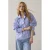 Summum gestreepte blouse blauw