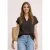 Street One Dames Blouse shirt van mousseline in Bruin