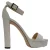Jimmy Choo Enkelband Platform Sandal Hakken in Witte Leer