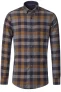 Casa Moda Casual Fit Overhemd geel, Ruit