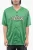 Geborduurd honkbal mesh T-shirt in groen