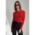 Slim Fit Bootneck Lange Mouw Gebreide Blouse
