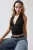 Slim Fit V-hals Gebreid Top