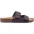 Iguana Heren Frisso Leren Sliders (Bruin/zwart)