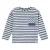 Stains&Stories gestreepte longsleeve blauw