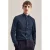 Seidensticker slim fit overhemd met stippen donkerblauw
