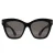 Tom Ford Elvira FT1217 01A glanzend zwartgrijs met lichte spiegel zonnebril