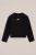 WE Fashion – Meisjes T-shirt met opdruk – Regular fit – Zwart – Katoen –