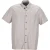 Nanushka overhemd met korte mouwen en knoopsluiting in beige polyester