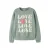 NAME IT KIDS rechtvallende sweater met print – groen