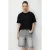 Oversized Crew Neck Effen T-Shirt met Split