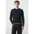 Mango Man trui met kabels donkerblauw