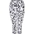 Dare 2B Dames/Dames Influential Graffiti 3/4 Legging (Zwart/Wit)