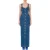Moschino Teddy Buttons Denim Dungarees Dress Blue