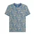 Lambretta Heren SS25 Paisley T-shirt (Donkerblauw/Crème)