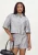 Alix The Label Ladies Knitted Foil Cropped Blouse Blouses Dames – Zilver –
