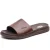 Base London Albany Leren Heren Bruine Slides