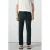 Mango Man slim chino met linnen donkergroen