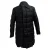 Thom Browne gewatteerde donsjas Super 130s in zwarte wol
