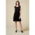 Oltre Short Dress With Lace Inserts Black