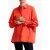French Connection Cambria Cott Tie Up Bow Shirt Flame Orange