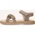 Ton & Ton Meisjes Platte sandalen – Malin – Taupe – Suède – Plateauzool –