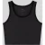 Geribbelde Mouwloze Crop Top