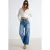 TRENDYOLMİLLA Dames Blauw Effen Culotte Normale taille Jeans
