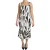 Dolce & Gabbana Vrouwen Wit Zwart Gedrukte Sheath Midi Viscose Jurk