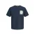 JACK & JONES ORIGINALS regular T-shirt met backprint donkerblauw