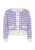 aleva Gebreid vest  lila / wolwit