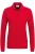 HAKRO 215 Regular Fit Dames poloshirt met lange mouwen rood, Effen