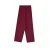 The New Society relaxed high waist broek met linnen donkerrood