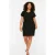 Trendyol Curve Dames Zwart Effen Kort / Mini Kort Stijlvol/Avond Recht Grote maten Jurk