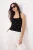 TRENDYOLMİLLA Dames Zwart Geborduurd Mouwloos Getailleerd Blouses