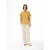 V-hals blouse voor dames Haris Cotton Essentials Front Pleat