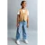 Mango Kids straight leg jeans medium blue denim
