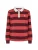 U.S. POLO ASSN. Sweatshirt ‘Kamille’  bordeaux / watermeloen rood / wit
