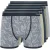 Crosshatch Heren Spherigon Boxershorts (Set van 5) (Groen/blauw)
