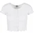 Urban Classics Dames ribbed button-down crop top