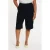 YOEK wide leg high waist bermuda short donkerblauw