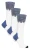 Heat Holders – 3 paar Ultra Lite dames skisokken – Cream Zig Zag