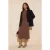 Trendyol Modest Dames Bruin Effen Midi Mouwloos Casual Recht Modest Jurken