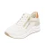REMONTE Sneakers laag ‘D0T10’  lichtbeige / oranje gemêleerd / parelwit