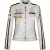 Dames lederen biker racebadges jas-Agadir