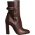 Dolce & Gabbana Bruine Leren Hakken Enkelboots Schoenen