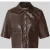 Christian Berg Woman Selection Cropped overhemdblouse in leerlook