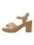 POSH by Poelman Sandalen met riem  beige