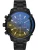DIESEL Analoog horloge ‘GRIFFED’  marine / mosterd / zwart