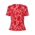 PIECES Curve gebloemde top roze